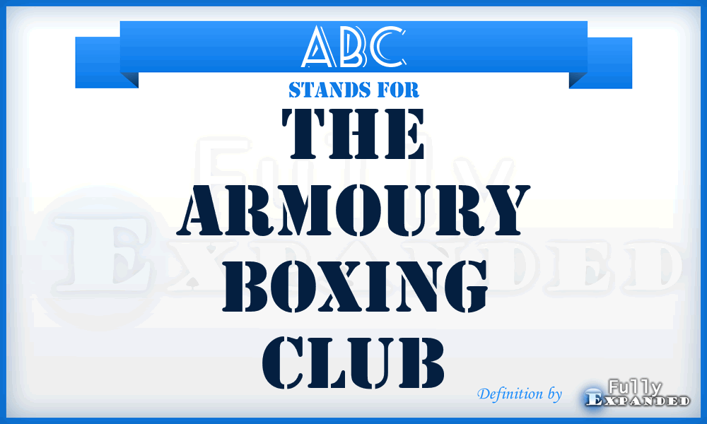 ABC - The Armoury Boxing Club