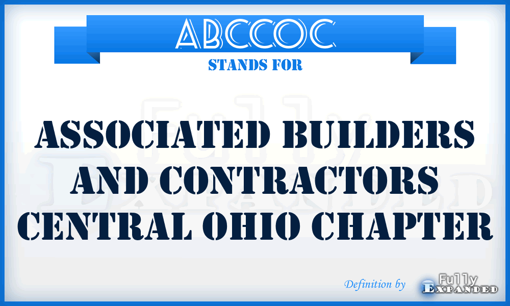 ABCCOC - Associated Builders and Contractors Central Ohio Chapter
