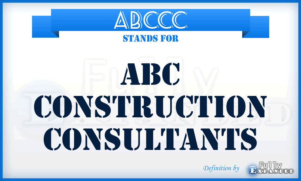 ABCCC - ABC Construction Consultants