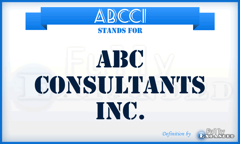 ABCCI - ABC Consultants Inc.