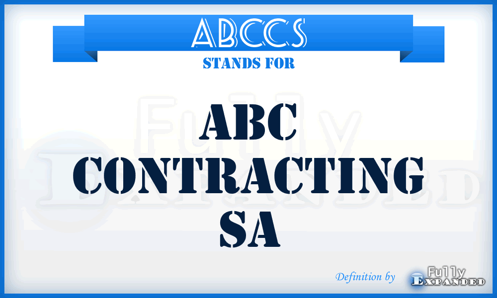 ABCCS - ABC Contracting Sa
