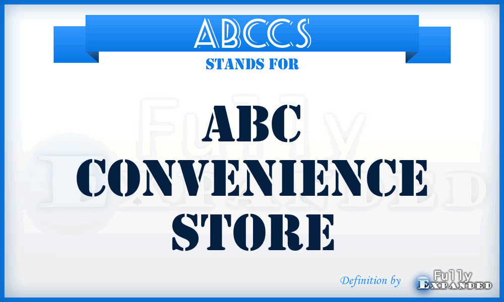 ABCCS - ABC Convenience Store