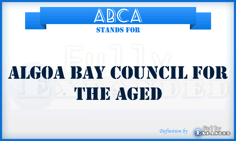 ABCA - Algoa Bay Council for the Aged