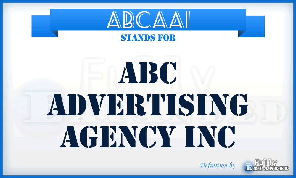 ABCAAI - ABC Advertising Agency Inc