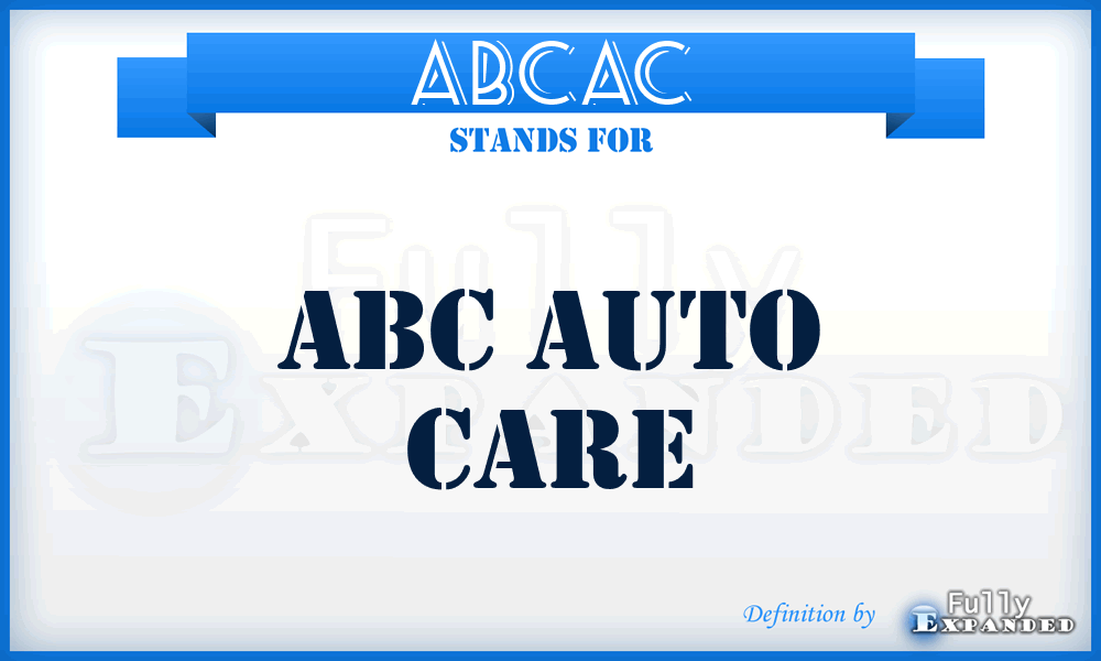 ABCAC - ABC Auto Care