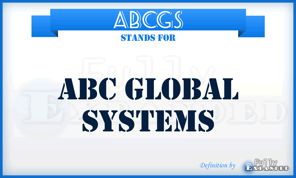 ABCGS - ABC Global Systems