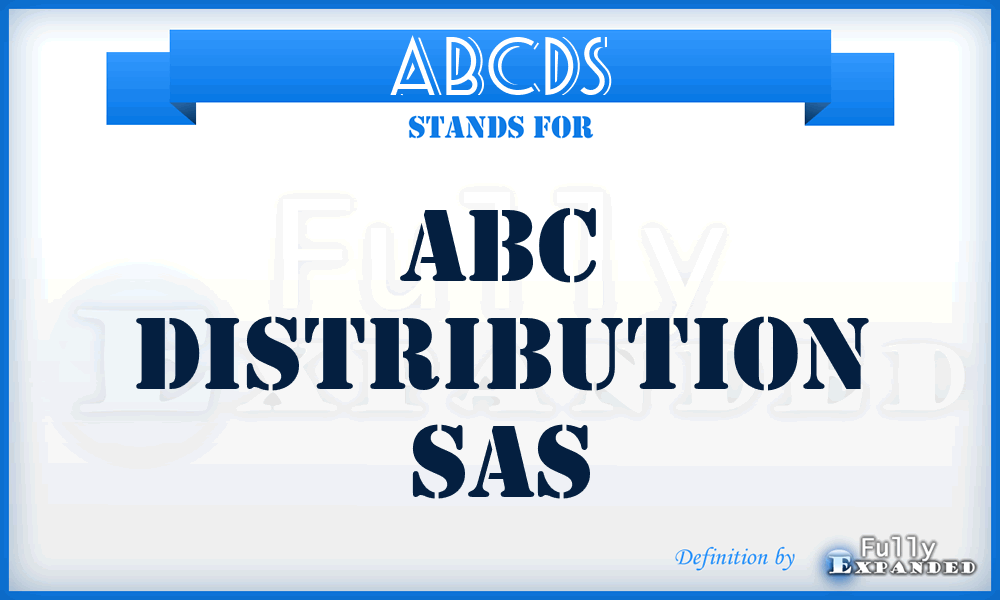ABCDS - ABC Distribution Sas