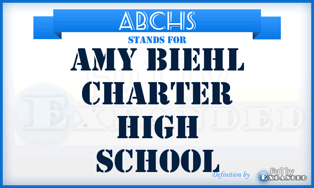 ABCHS - Amy Biehl Charter High School