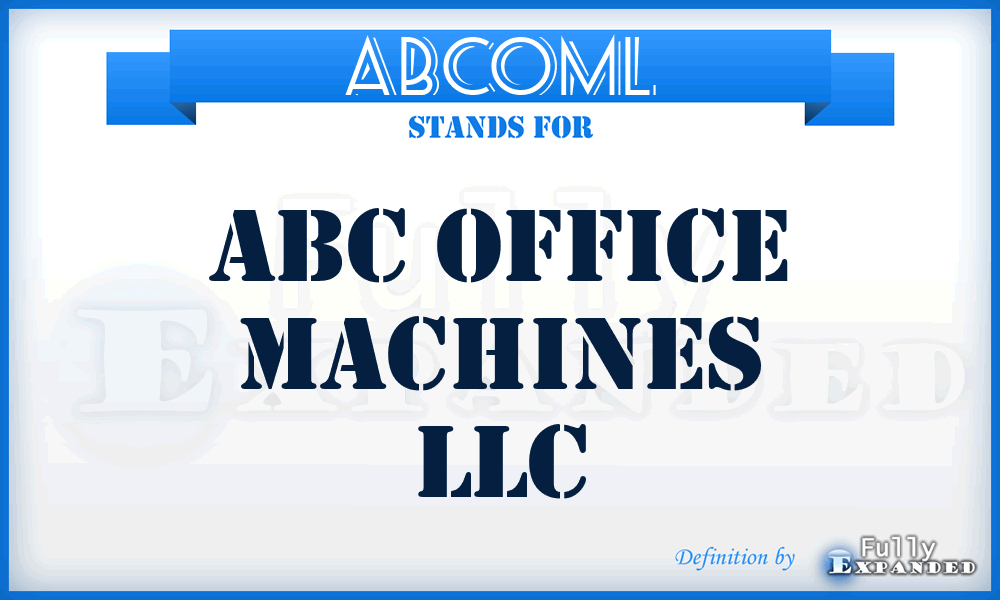 ABCOML - ABC Office Machines LLC