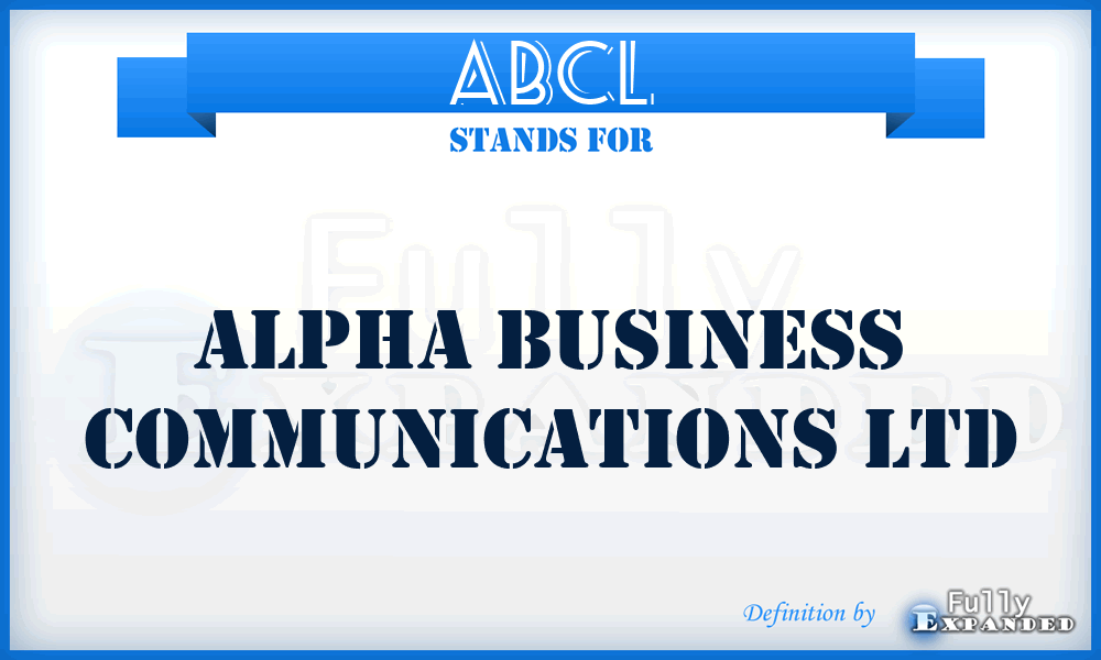 ABCL - Alpha Business Communications Ltd