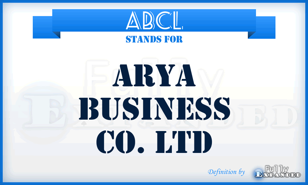 ABCL - Arya Business Co. Ltd