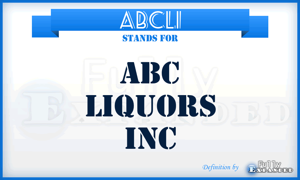 ABCLI - ABC Liquors Inc