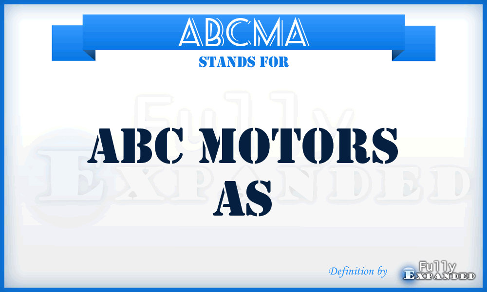 ABCMA - ABC Motors As