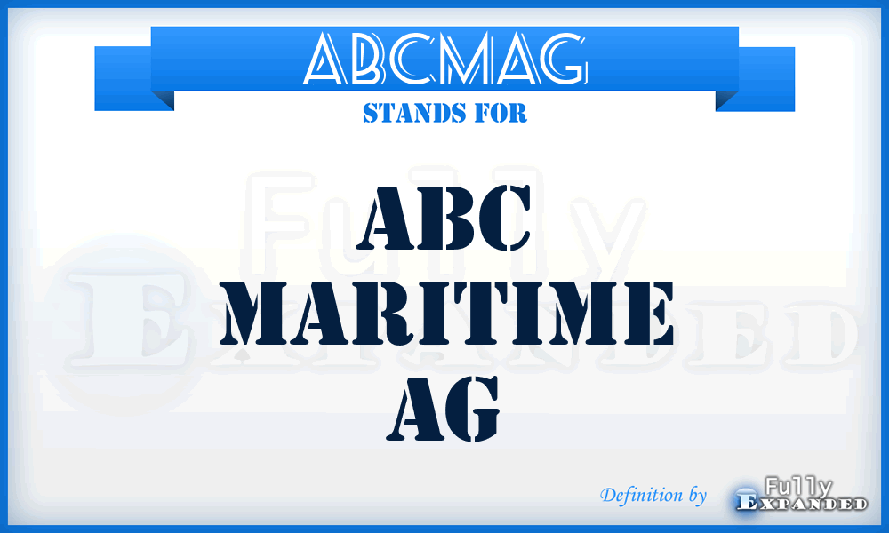 ABCMAG - ABC Maritime AG