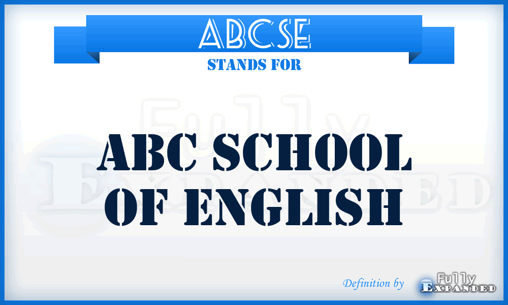 ABCSE - ABC School of English