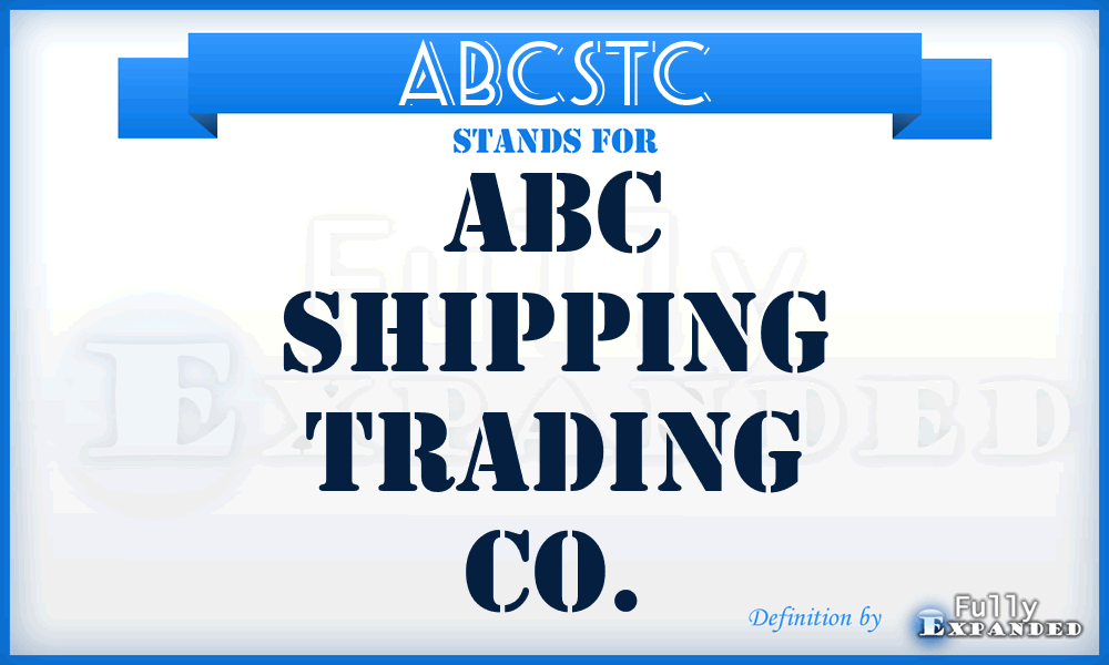 ABCSTC - ABC Shipping Trading Co.