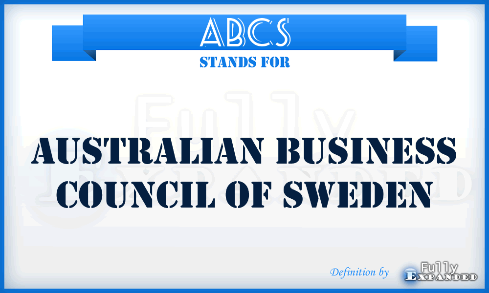 ABCS - Australian Business Council of Sweden