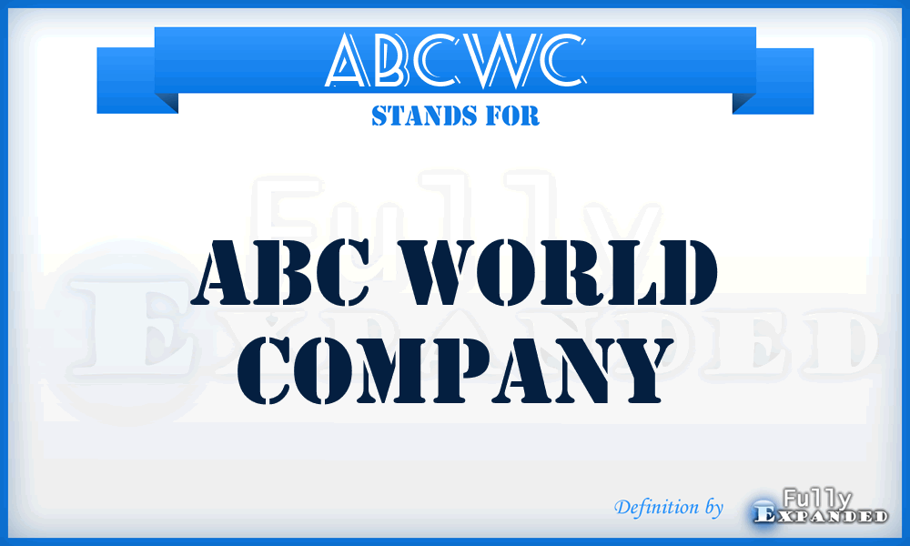 ABCWC - ABC World Company