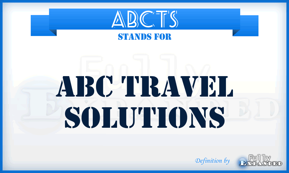 ABCTS - ABC Travel Solutions