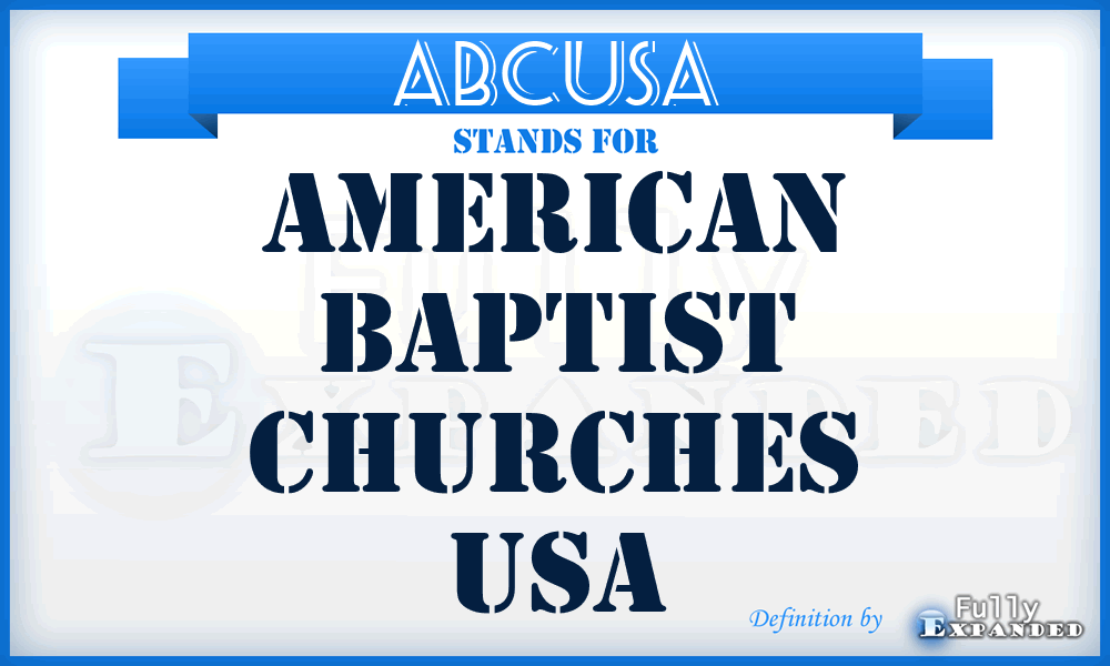 ABCUSA - American Baptist Churches USA