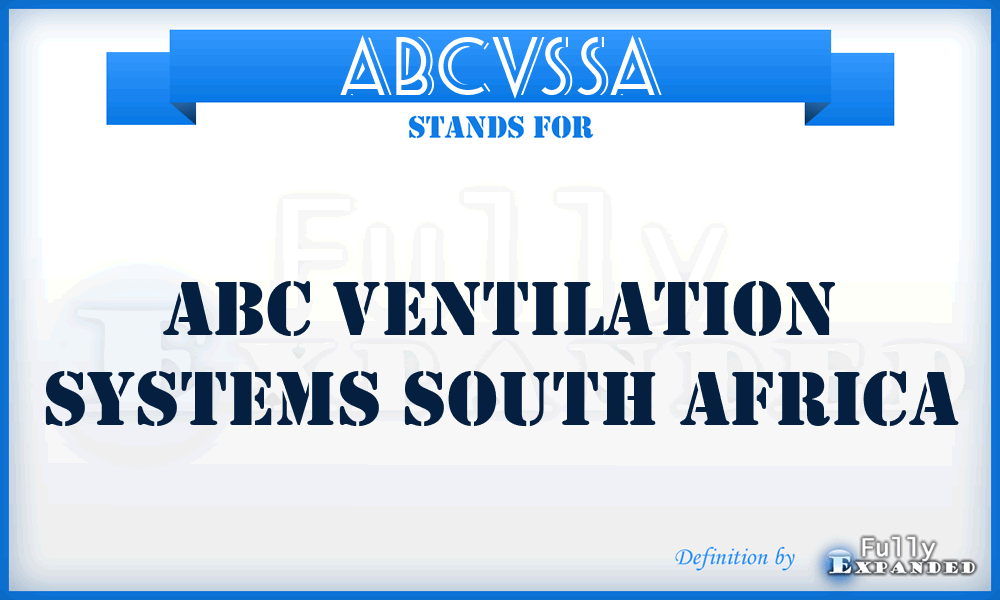 ABCVSSA - ABC Ventilation Systems South Africa