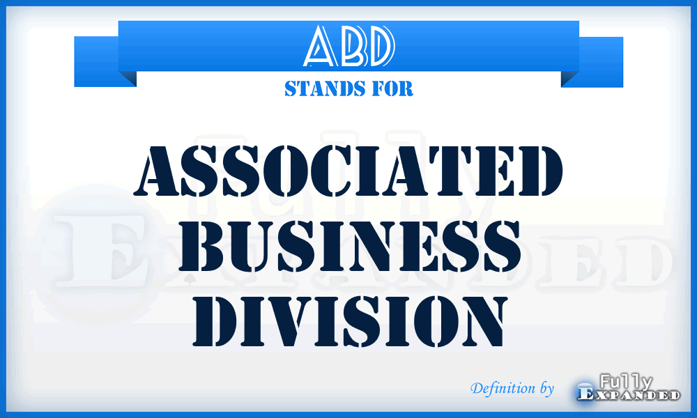 ABD - Associated Business Division