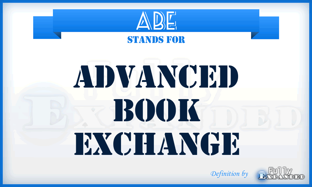 ABE - Advanced Book Exchange