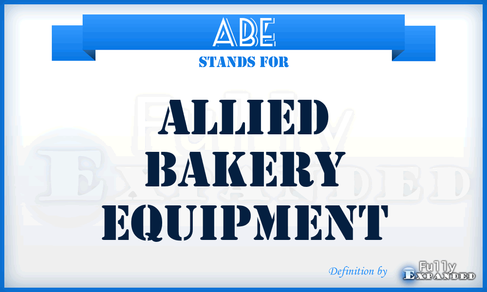 ABE - Allied Bakery Equipment