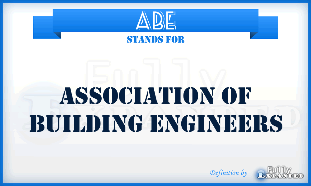 ABE - Association of Building Engineers