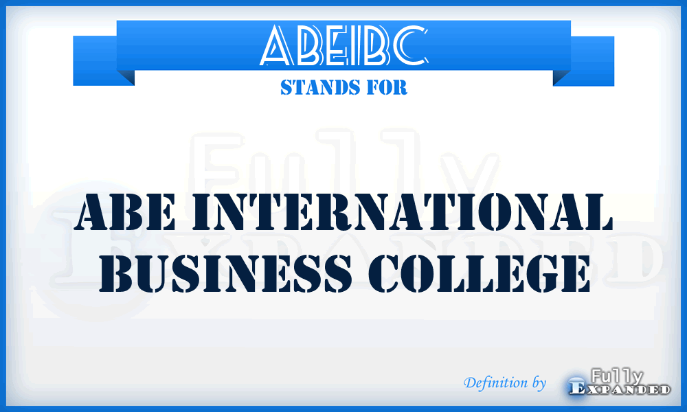 ABEIBC - ABE International Business College