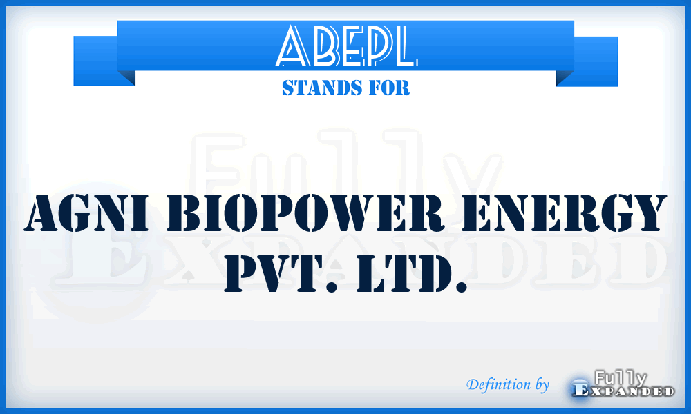 ABEPL - Agni Biopower Energy Pvt. Ltd.