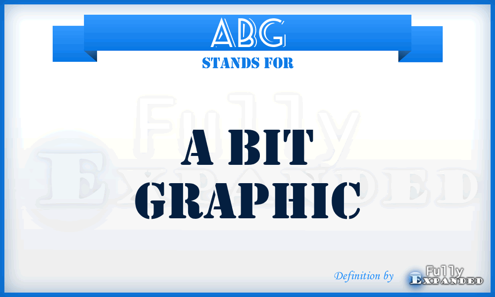 ABG - A Bit Graphic
