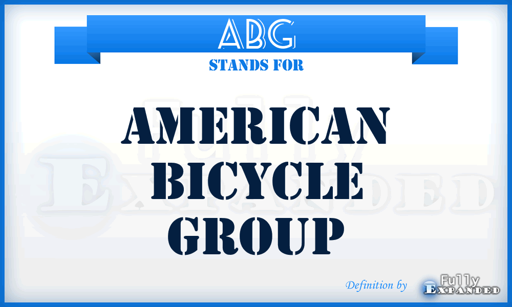 ABG - American Bicycle Group