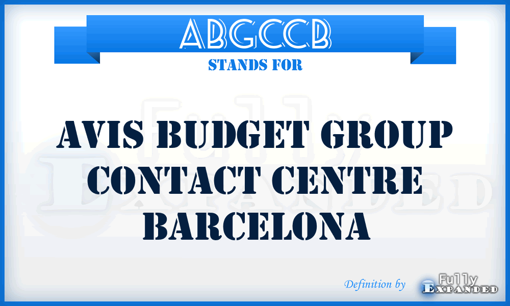 ABGCCB - Avis Budget Group Contact Centre Barcelona