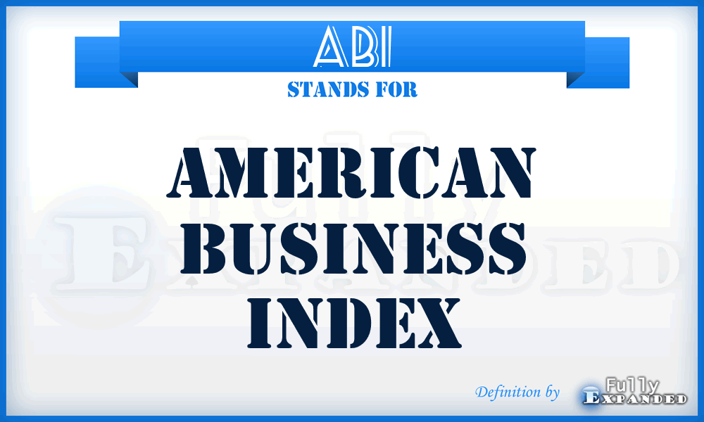 ABI - American Business Index