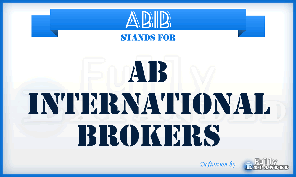 ABIB - AB International Brokers