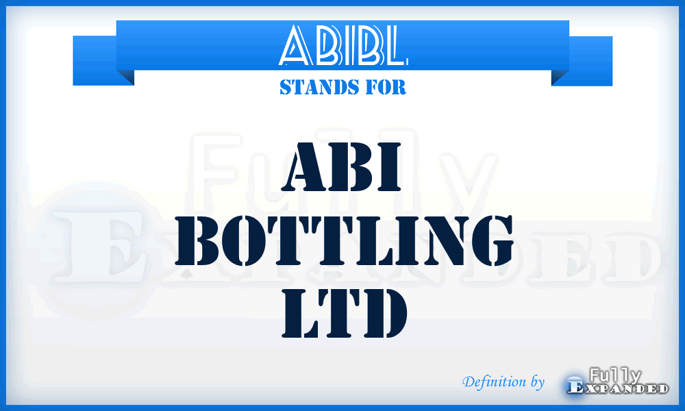 ABIBL - ABI Bottling Ltd