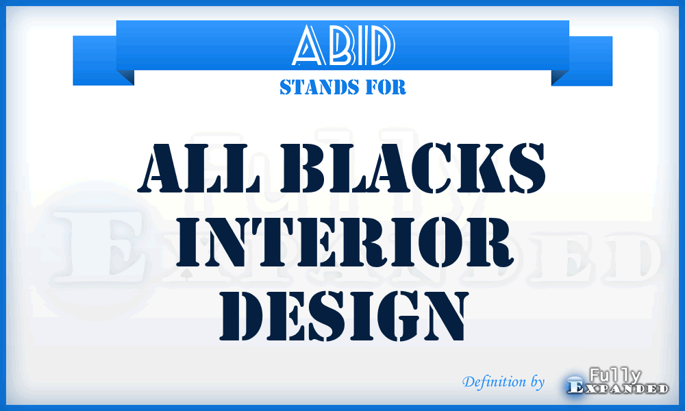 ABID - All Blacks Interior Design