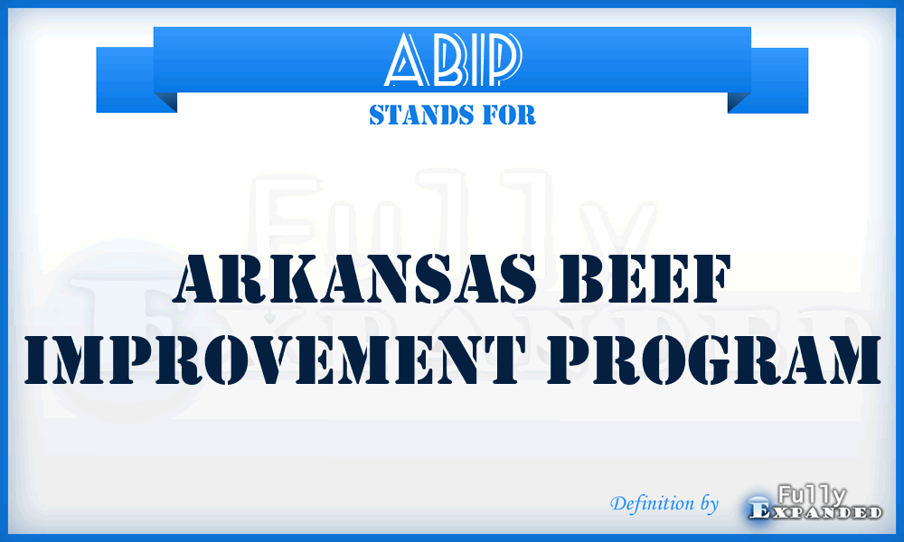 ABIP - Arkansas Beef Improvement Program