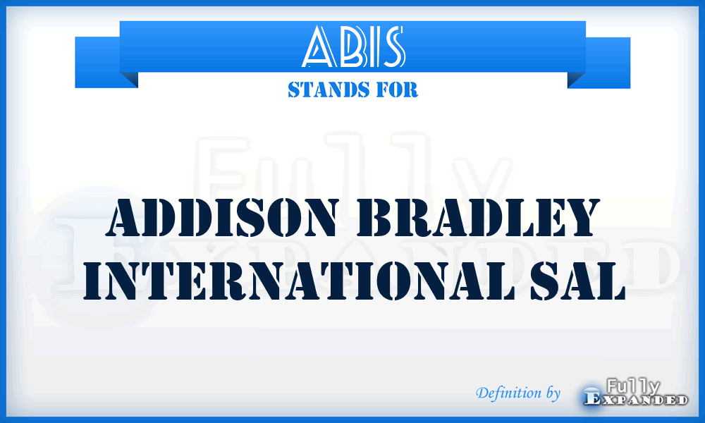 ABIS - Addison Bradley International Sal