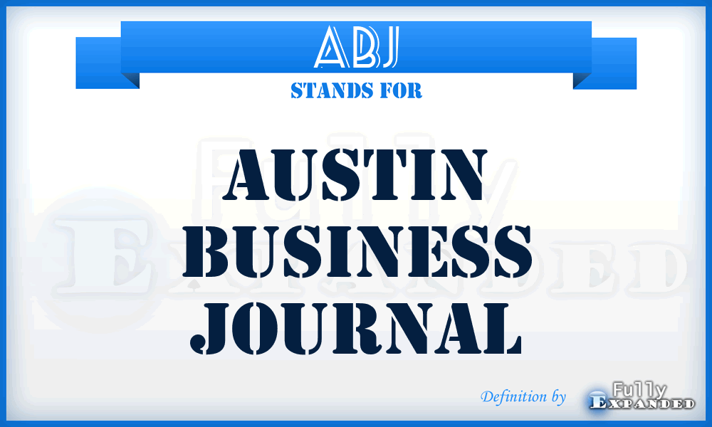 ABJ - Austin Business Journal