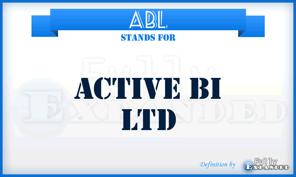 ABL - Active Bi Ltd