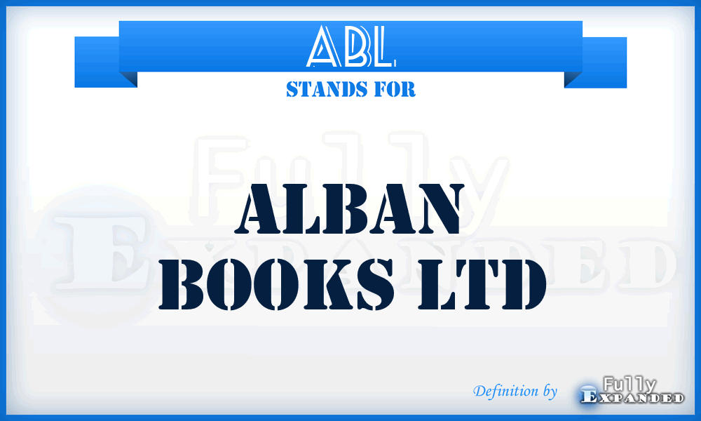 ABL - Alban Books Ltd