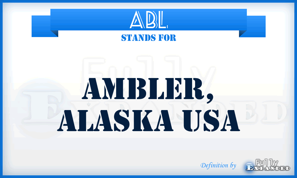 ABL - Ambler, Alaska USA