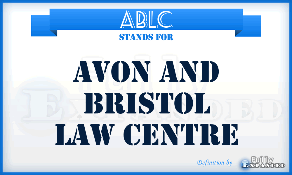 ABLC - Avon and Bristol Law Centre