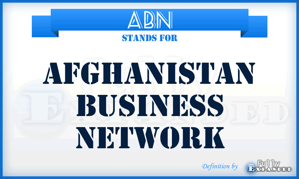ABN - Afghanistan Business Network