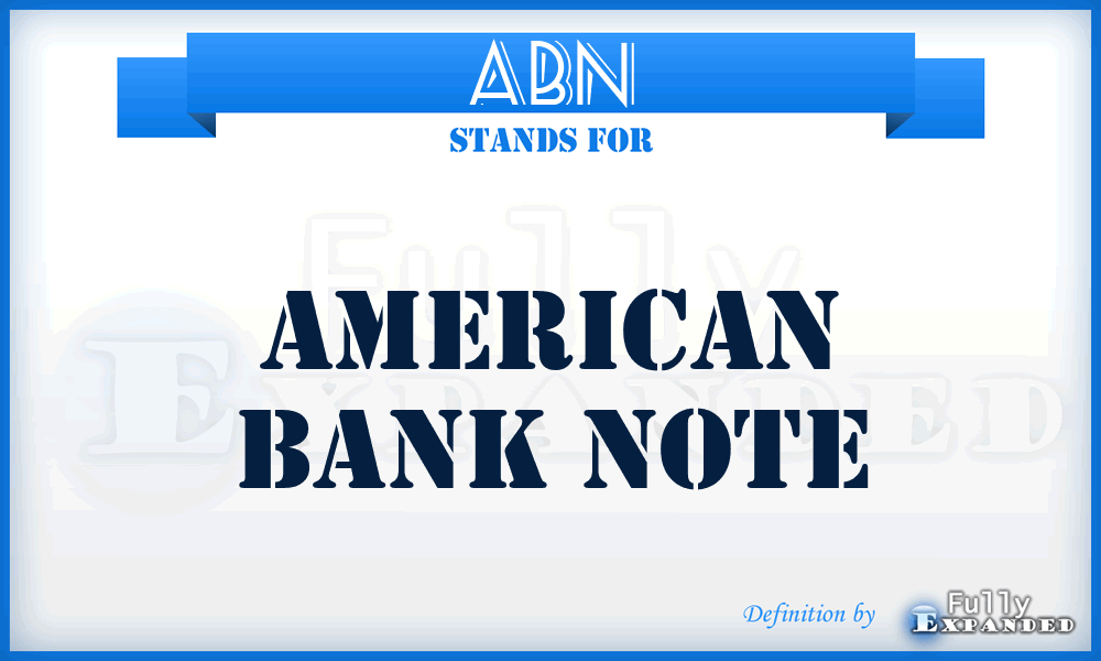 ABN - American Bank Note