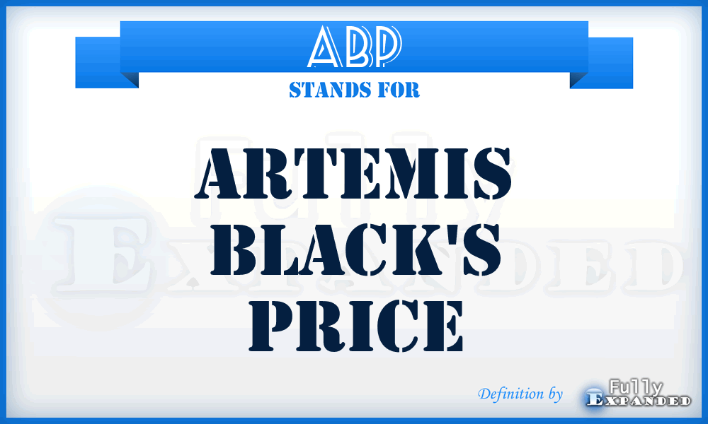 ABP - Artemis Black's Price