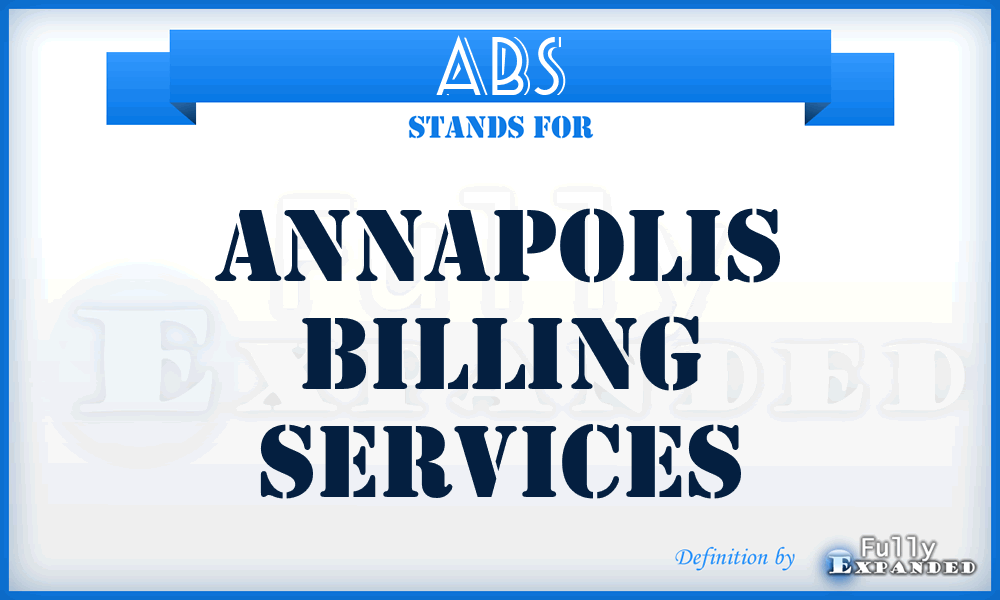ABS - Annapolis Billing Services