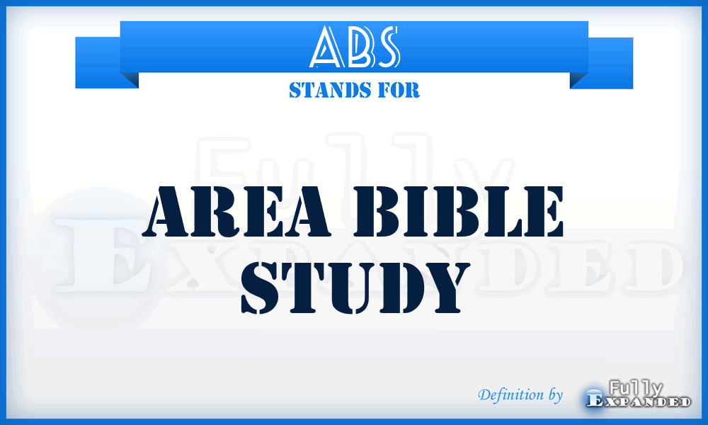 ABS - Area Bible Study